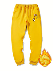 Sloth In Pocket Graphic Drawstring Joggers Men's Sweatpants