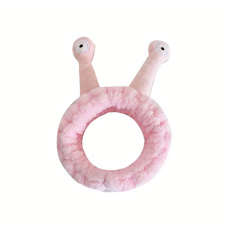 Cartoon Snail Eyes Headband Plush Hair Band Women Girls Elastic Headdress