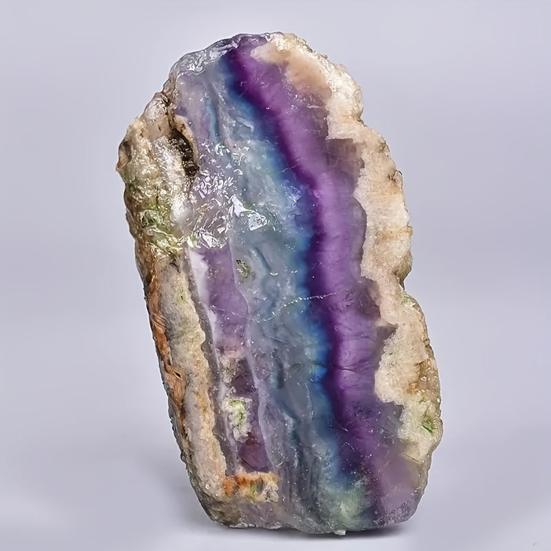 Rainbow Fluorite Slices - Raw Ore Edges - Natural Concepts