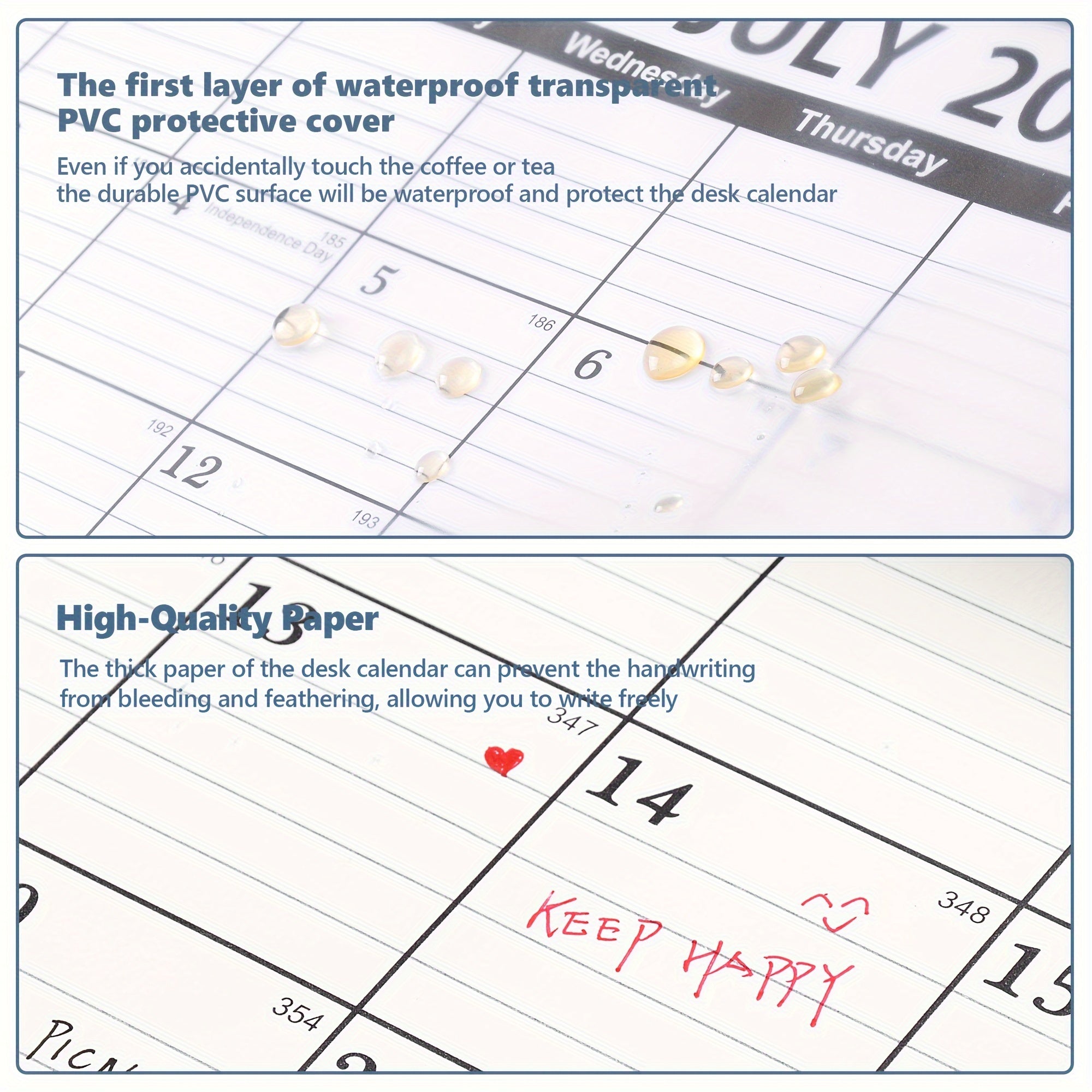 Large Desk Calendar 18 Months 43 X 30 To Do List October-March Home Office