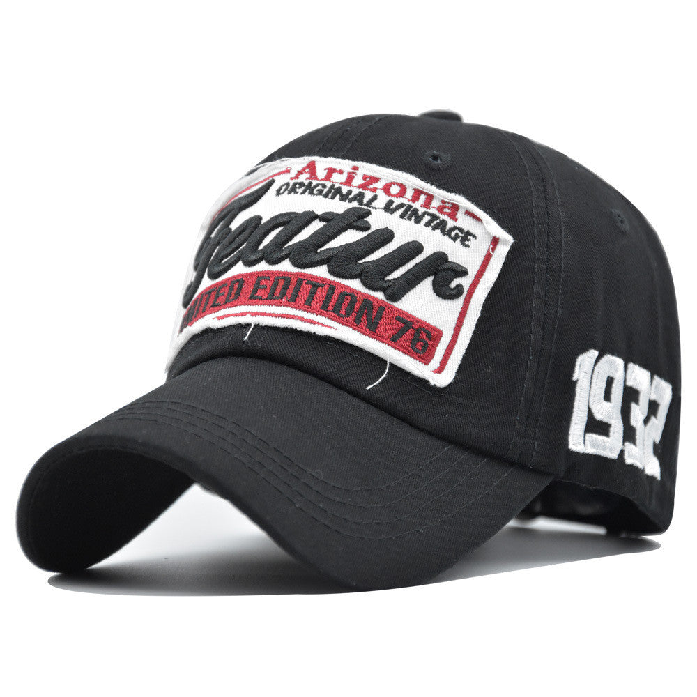 Embroidered Cotton Baseball Cap for Women, Men & Outdoor Sunshade