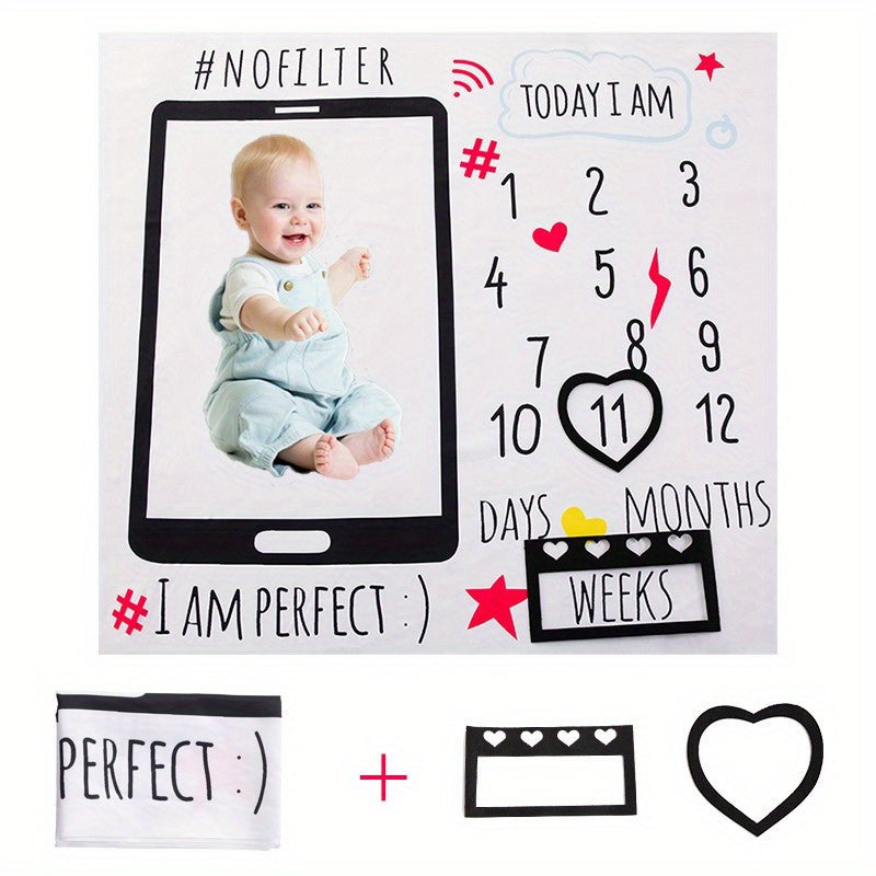 Soft Photography Blanket for Monthly Hundred Days Baby Photo Background
