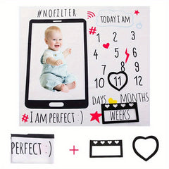Soft Photography Blanket for Monthly Hundred Days Baby Photo Background