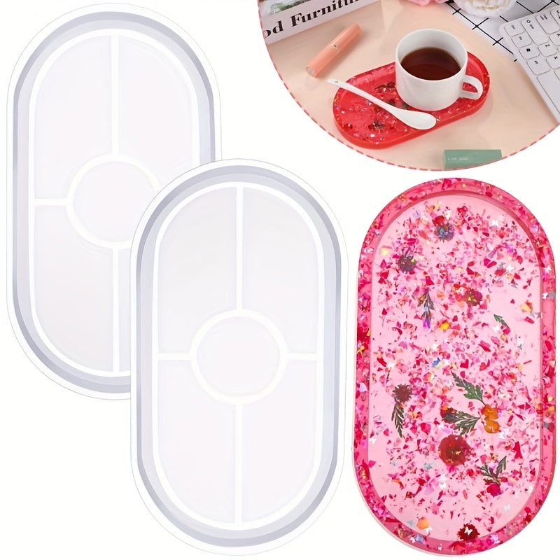 DIY Oval Tray Resin Mold Jewelry Making Plate Dish Mold