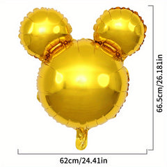 2pcs Bear Head Foil Balloons Party Decoration Children's Birthday