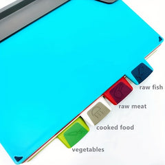 Plastic Chopping Board Set With Storage Stand