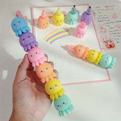 5 Colors Octopus Highlighter Pen Fluorescent Marker