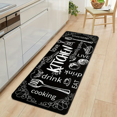 Non-slip Oilproof Kitchen Floor Mat Water-resistant Fluffy Mat