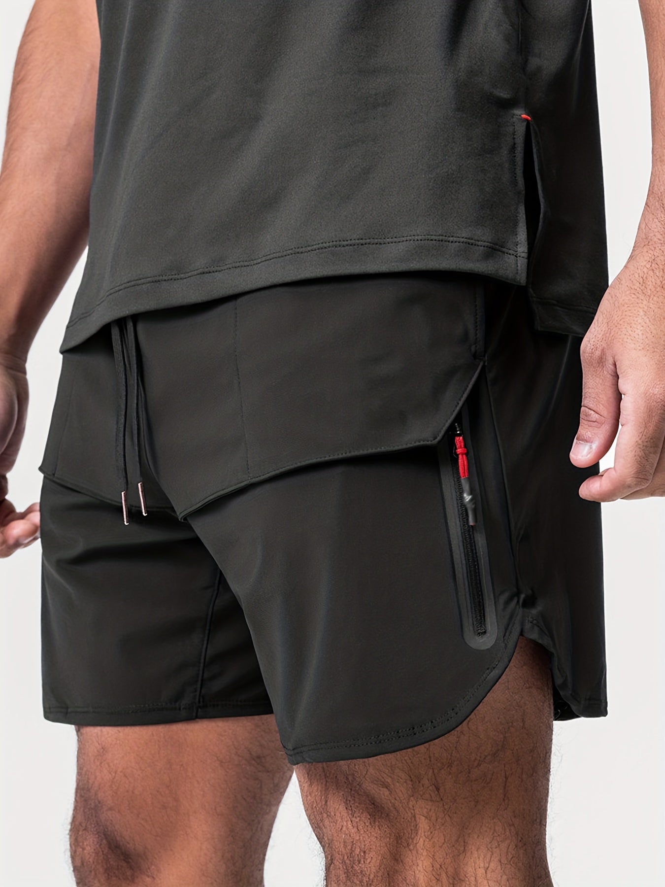 Men's Solid Lightweight Pocket Shorts