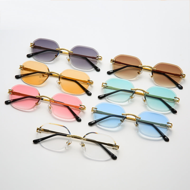 Vintage Frameless Hip Hop Glasses