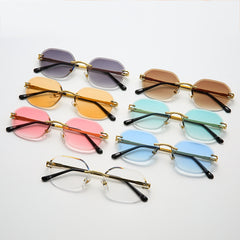Vintage Frameless Hip Hop Glasses