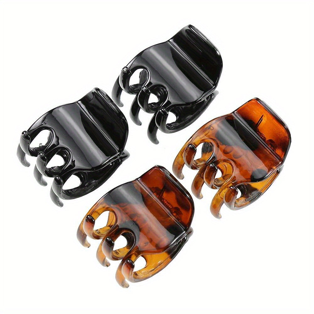 4pcs Small Hair Claw Nonslip Hair Clip for Styling Hair, Side Bangs, Braids