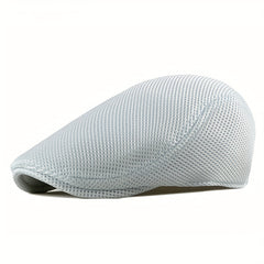Men's Breathable Mesh Newsboy Cap for Driving
