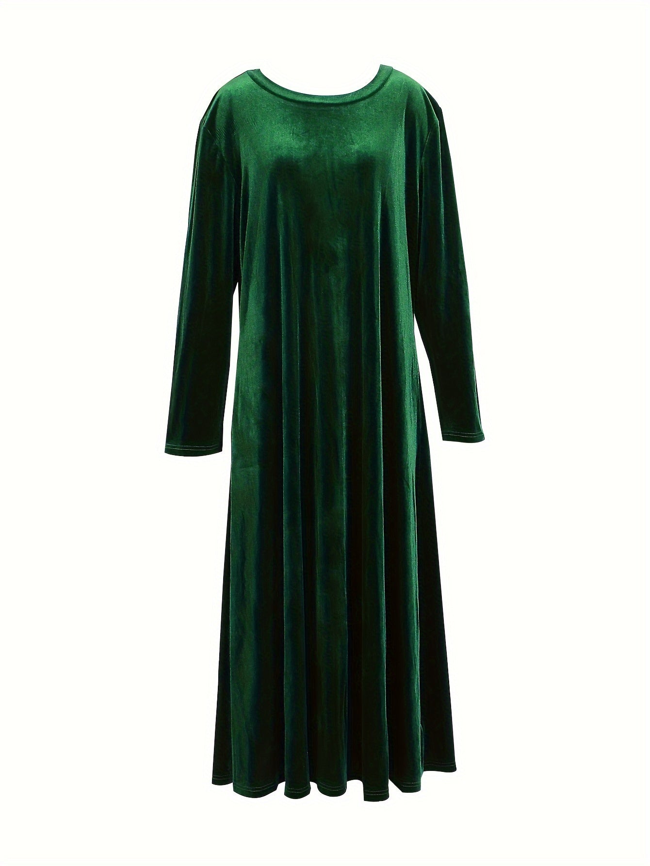  Velvet Long Sleeve Maxi Dress