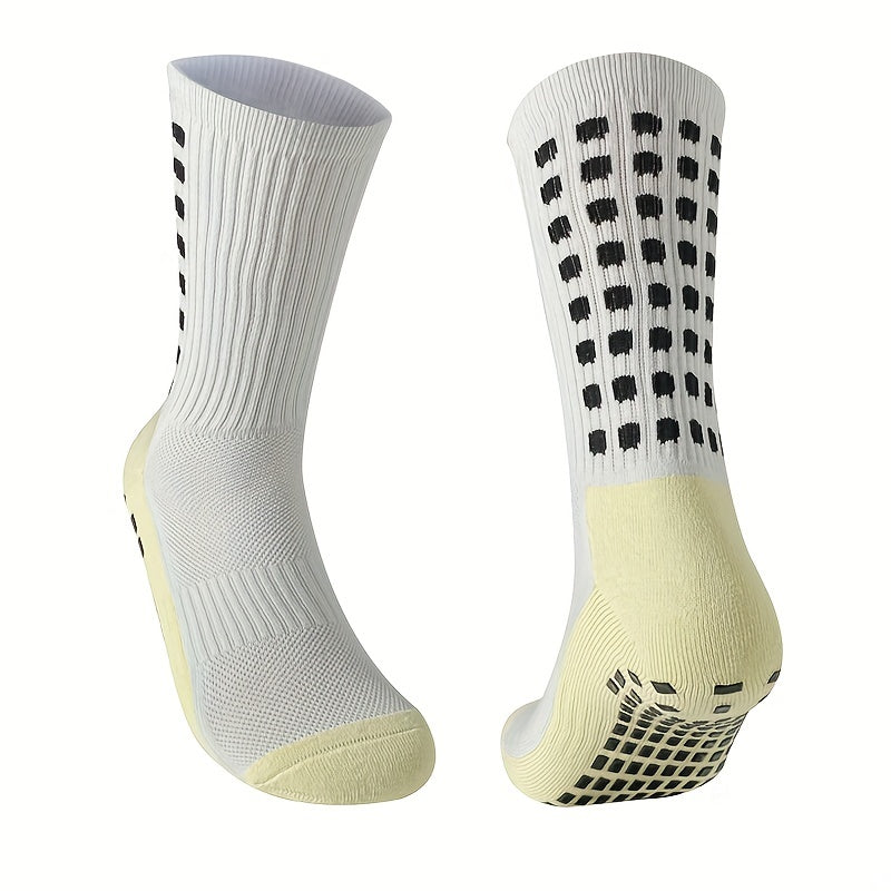 Anti-skid Silicone Football Socks - Breathable Mid-calf Socks