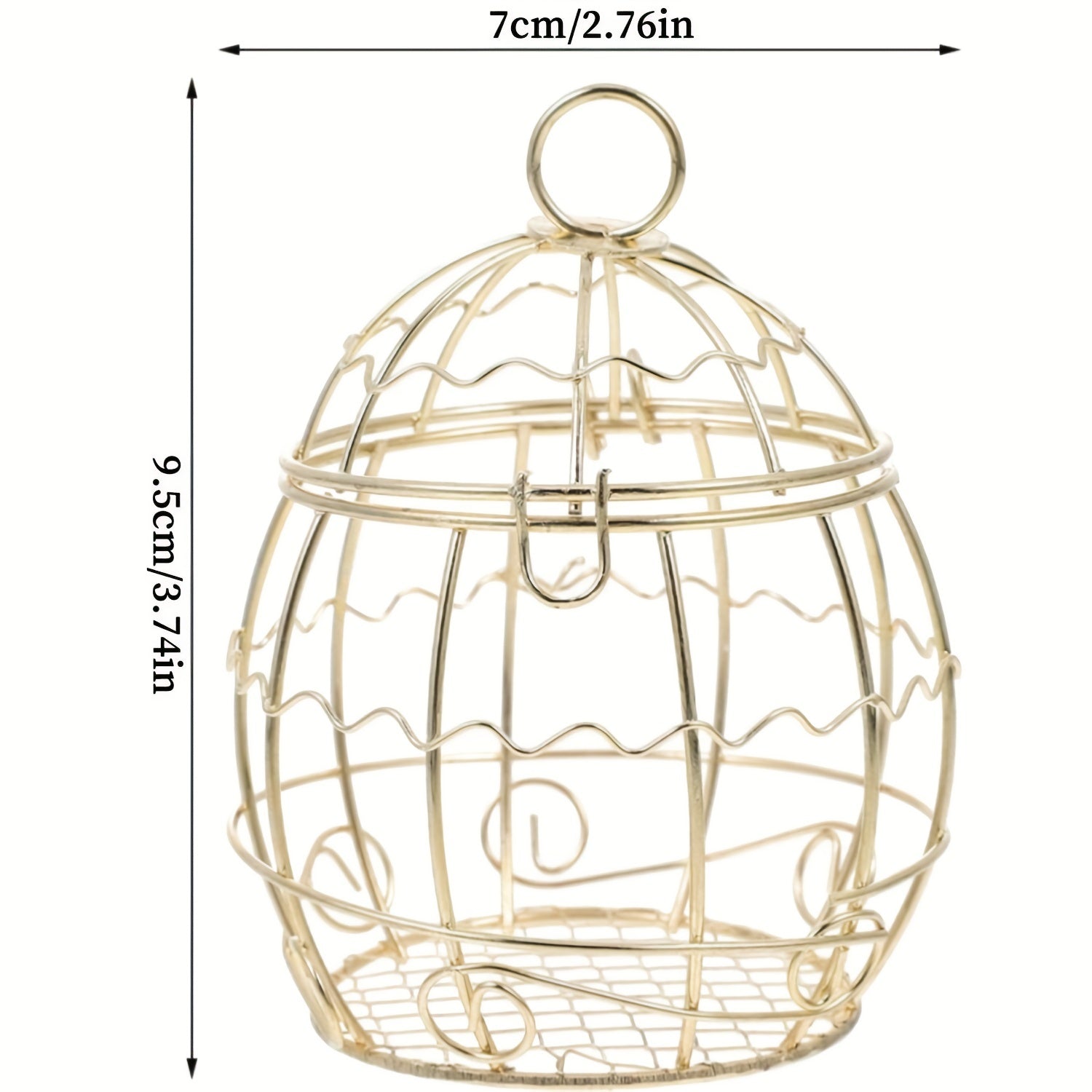 Metal Bird Suet Holder Hanging Feeder For Garden