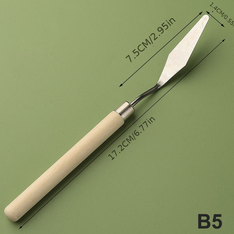 Stainless Steel Painting Scraper Palette Art Tools