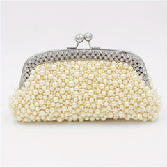 Rhinestone Pearl Evening Clutch Dinner Purse For Wedding Party Prom