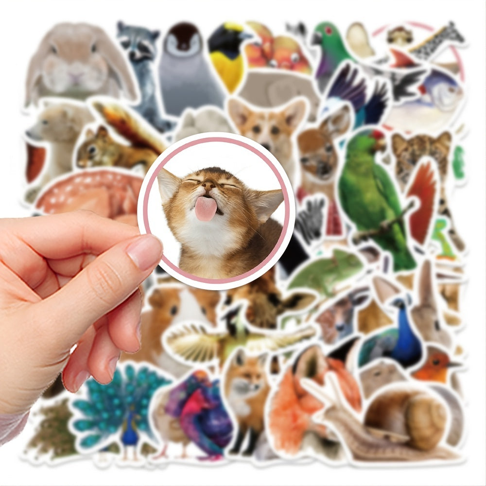 50pcs Cartoon Animal Stickers Phone Case DIY Decoration