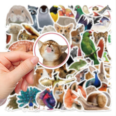 50pcs Cartoon Animal Stickers Phone Case DIY Decoration