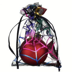Halloween Golden Stamping Gauze Bag Spider Gauze Gift Candy Storage Bag