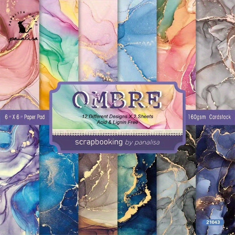 DIY Photo Album Scrapbook Journaling Paper 6 inch Abstract Background Paper
