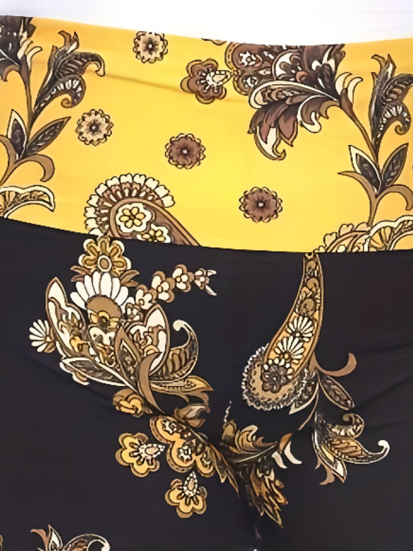  Boho Pants Women's Plus Floral Paisley Wide Leg Pants
