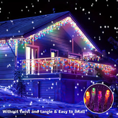 Solar Ice Pillar String Light 4M 96LED