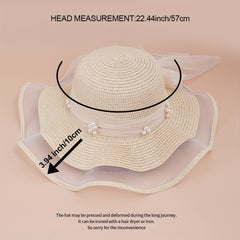 Polyester Sunscreen Mesh Hat Summer Unisex Hat Straw Hat Large Brim Sun Hat