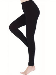 Basic Solid Leggings Casual Leggings All Seasons