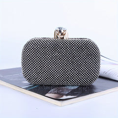 Glitter Rhinestone Clutch Purse Handbag for Prom