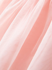 Pink Tulle Lace Princess Dress for Baby Girls