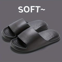 Minimalist Soft Solid Non Slip Bath Shoes Women's Home Slides