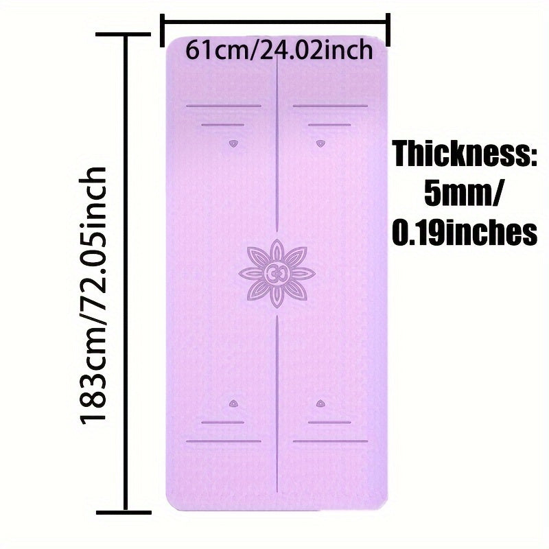 Non slip TPE Yoga Pilates Training Mat Home Fitness Accessories