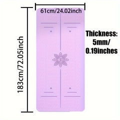 Non slip TPE Yoga Pilates Training Mat Home Fitness Accessories
