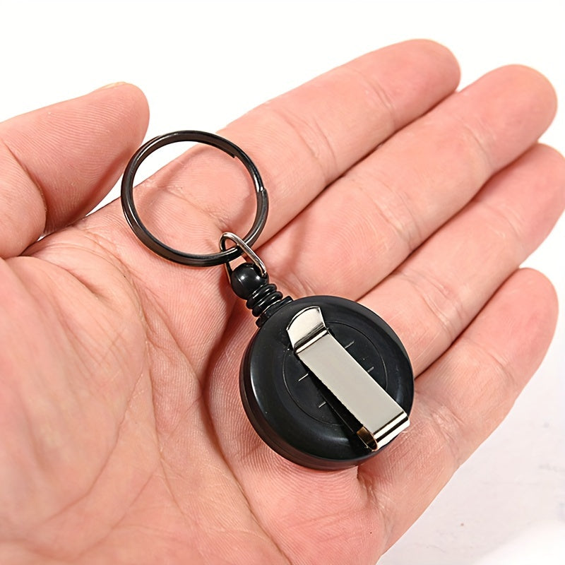 Retractable Lanyard Keychain Telescopic Reel Holder