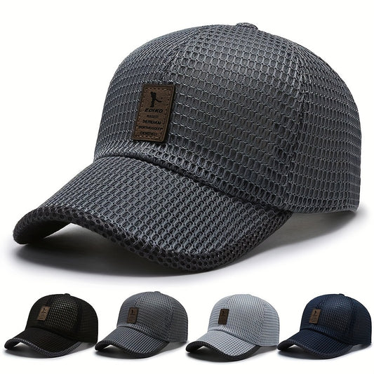 Men's Breathable Mesh Visor Baseball Cap for Summer