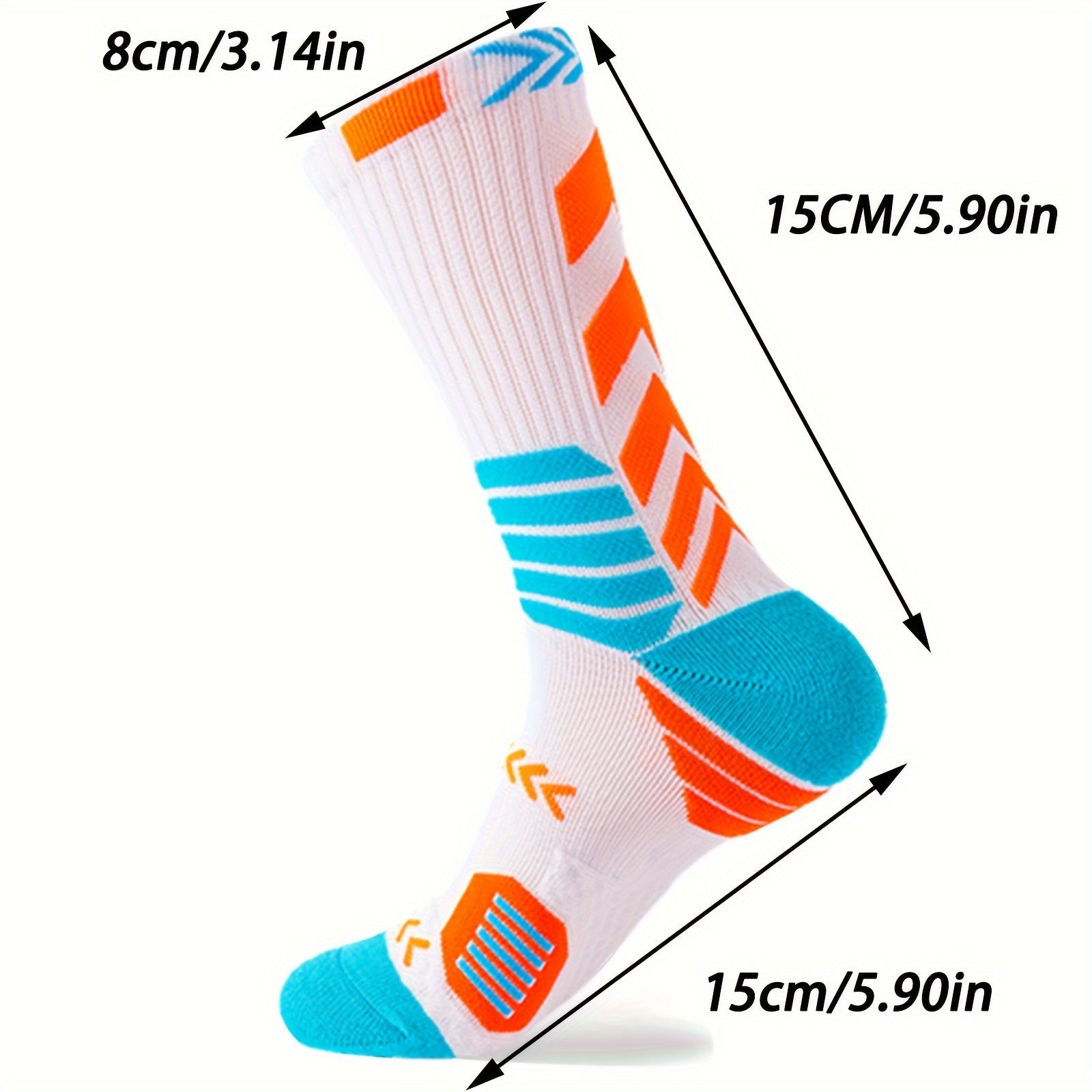 Kids Basketball Sports Socks, Sweat Absorbent, Breathable Long Socks