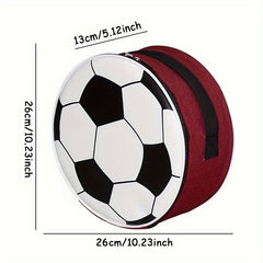 Football Pattern Insulation Bag Portable Reusable Lunch Bags