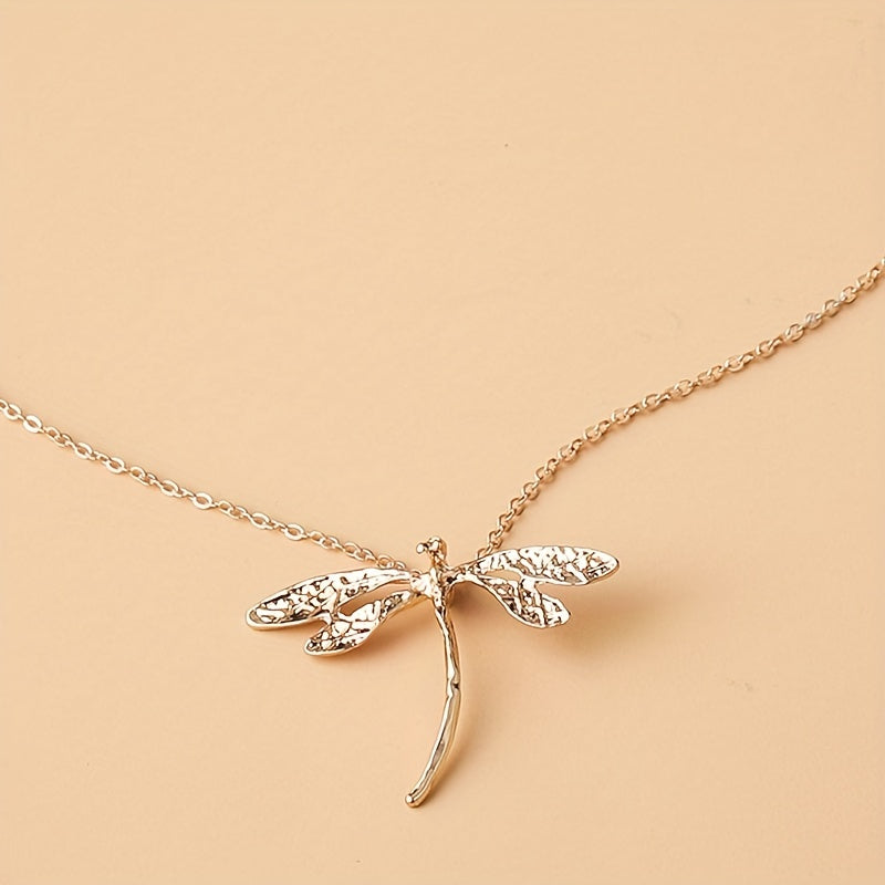 Dragonfly Necklace Natural Insect Pendant Gift For Girlfriend Mother