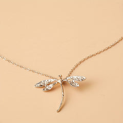 Dragonfly Necklace Natural Insect Pendant Gift For Girlfriend Mother