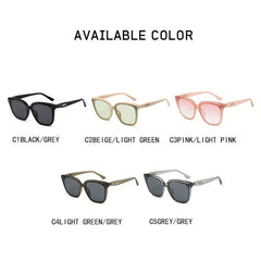 Men's Square Large Frame Glasses Mixed PC Sunglasses 4137