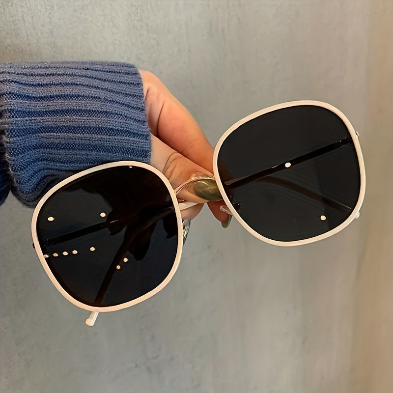 Large Oval Sunglasses UV400 for Women Men Casual Travel Beach