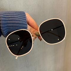 Large Oval Sunglasses UV400 for Women Men Casual Travel Beach