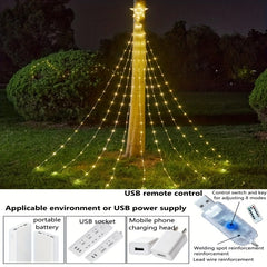 LED Star String Lights with Remote Control
