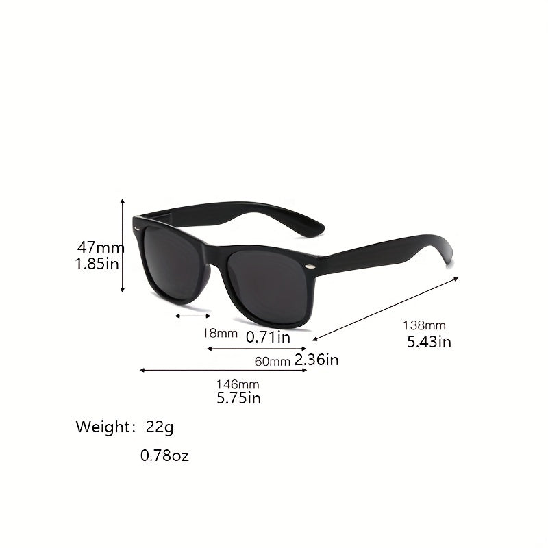 Square Sunglasses Anti Glare UV400 Sun Shades Glasses