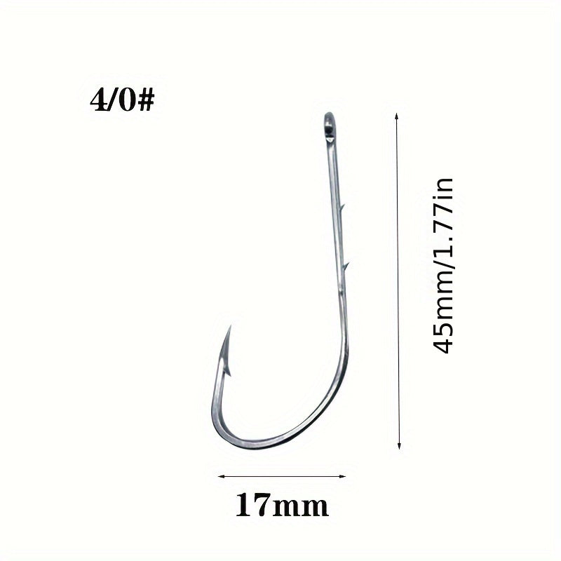 50pcs Long Shank Barbed Bait Holder Fishing Hook