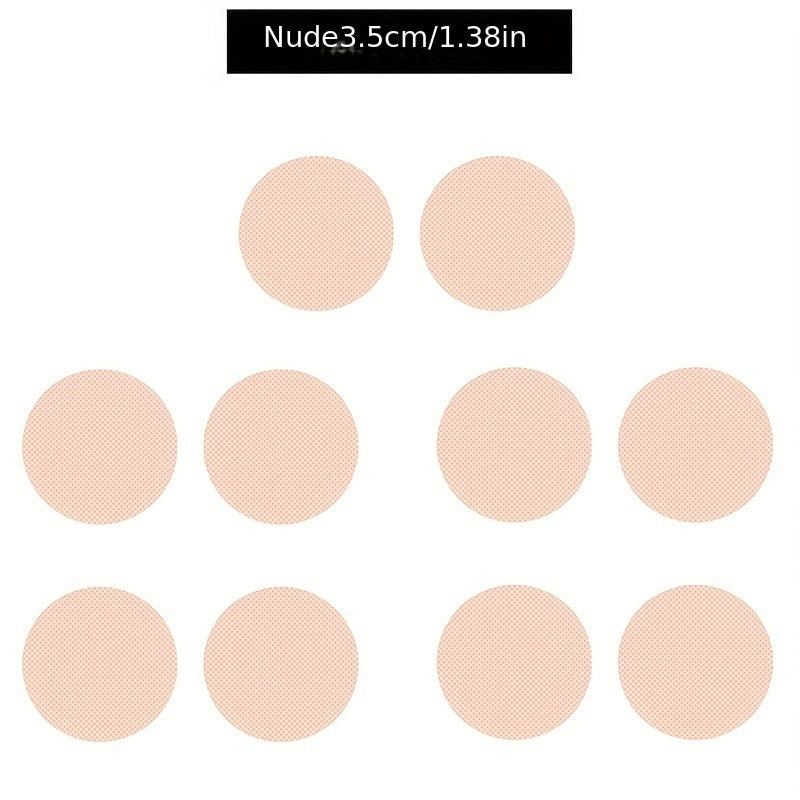 10pcs Men's Nipple Cover Stickers Invisible Protective Covers for Outdoor Sports