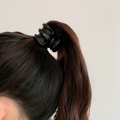 Pumpkin Shape Hair Clip Hair Claw Ponytail Shark Claw Mini Style