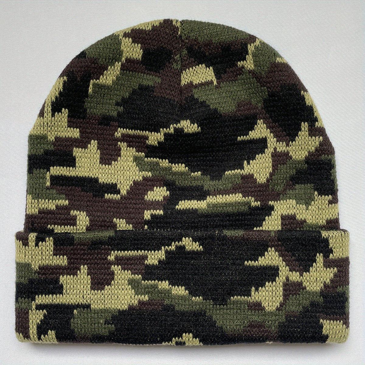 Camouflage Windproof Knit Beanie Hat Autumn Winter Warm Ski Cold Hat